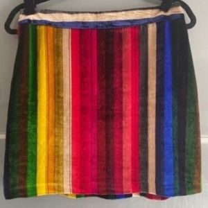 New with Tags! Milly Velvet Mini Skirt